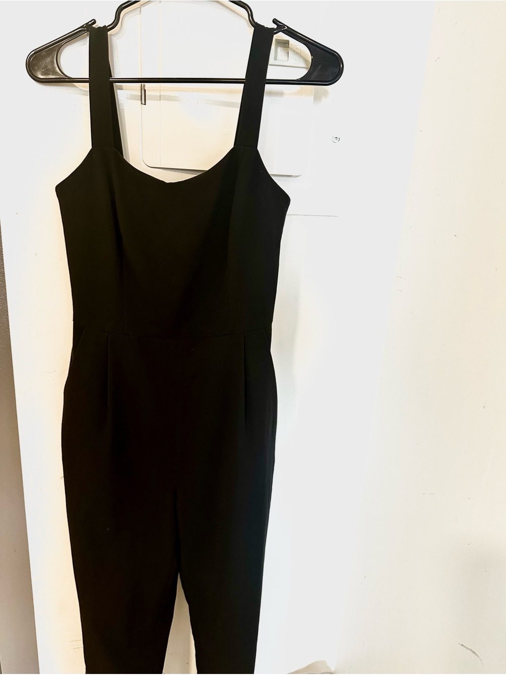Birds of North America Black Structured Jumpsuit Size 2 Made in Canada
